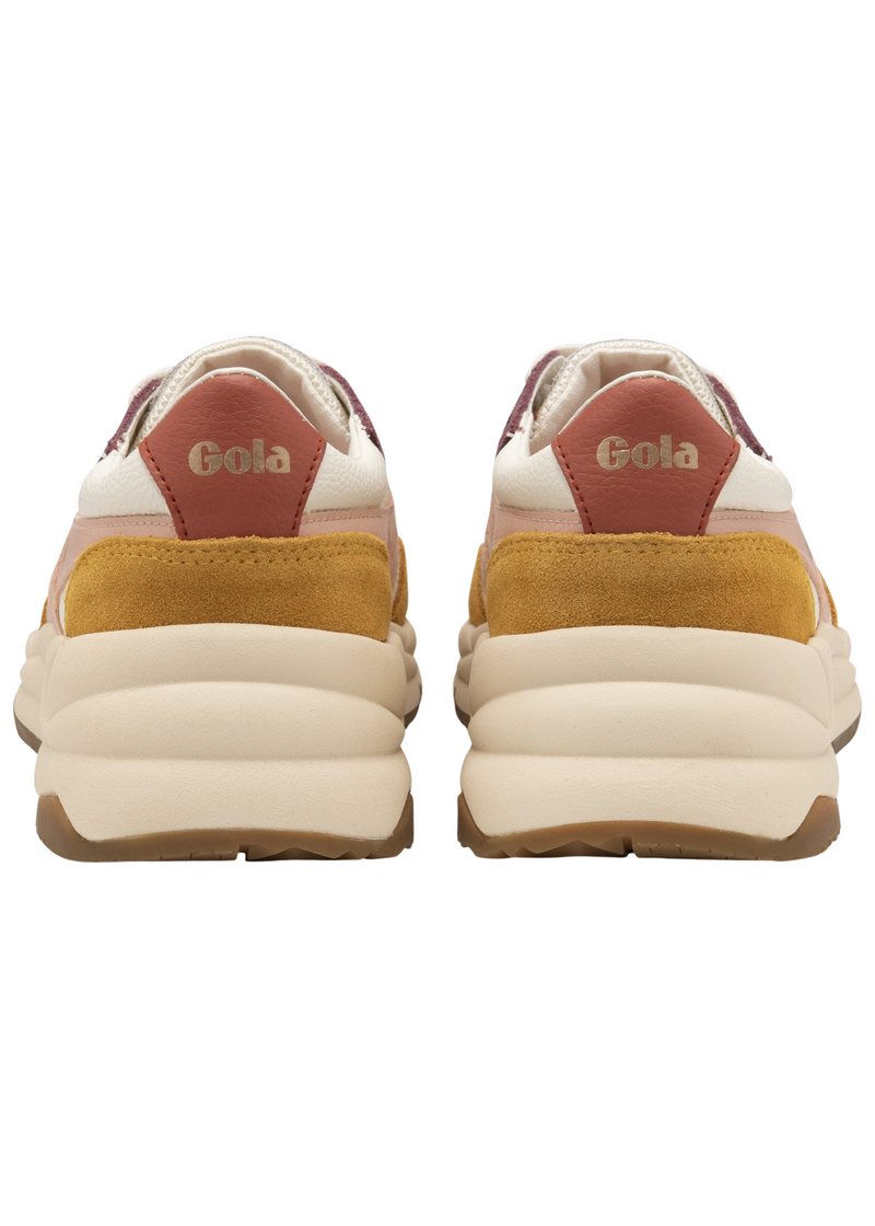 Gola | Saturn Quadrant Sneakers | Off White/Sun/Pearl Pink/Orange Spice | Minneapolis | Les Sol
