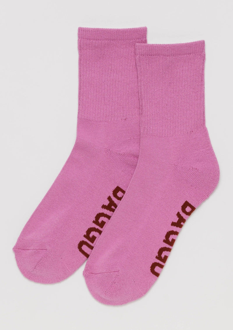 Baggu | Ribbed Sock | Extra Pink | Les Sol | Minneapolis Boutique