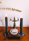 Ark Made | Cord Cutting Honeycomb Beeswax Crystal Ritual Candle | Les Sol | Minneapolis