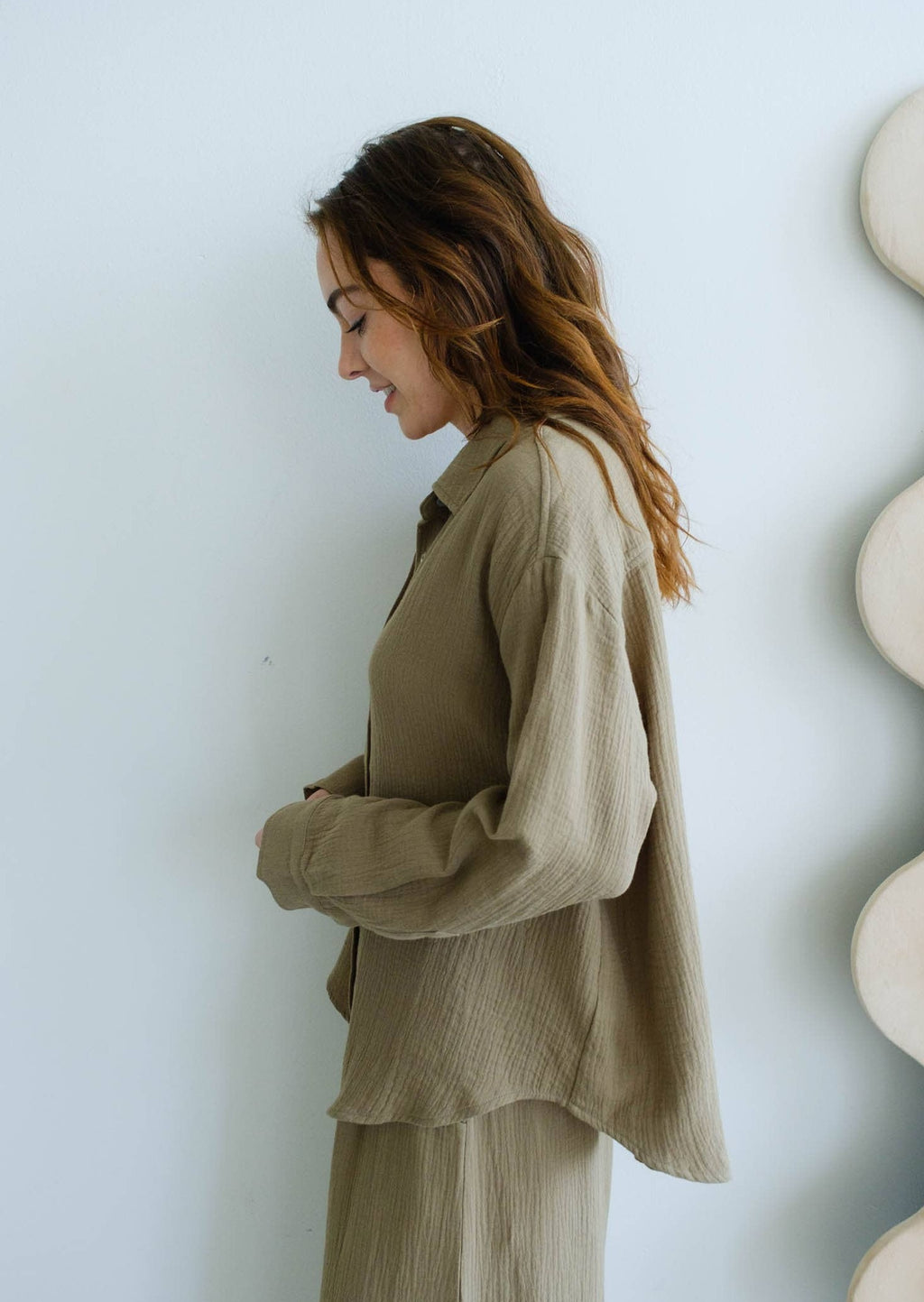 Things Between | Misa Button Down Top | Olive | Les Sol | Minneapolis