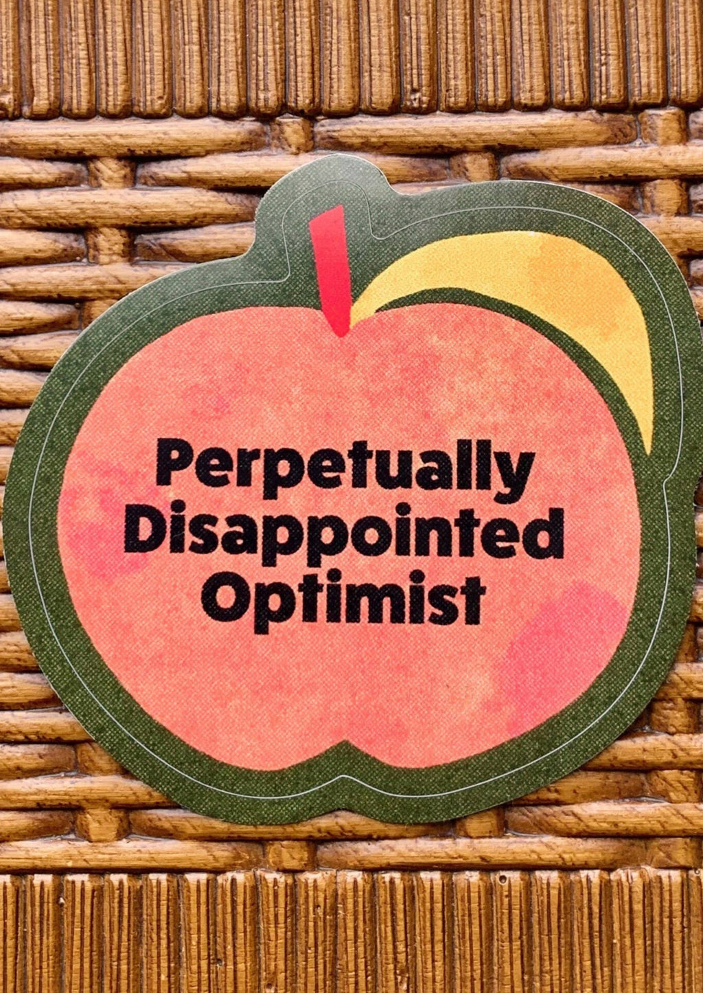MBMB | Perpetually Disappointed Optimist-Weatherproof Sticker | Les Sol | Minneapolis
