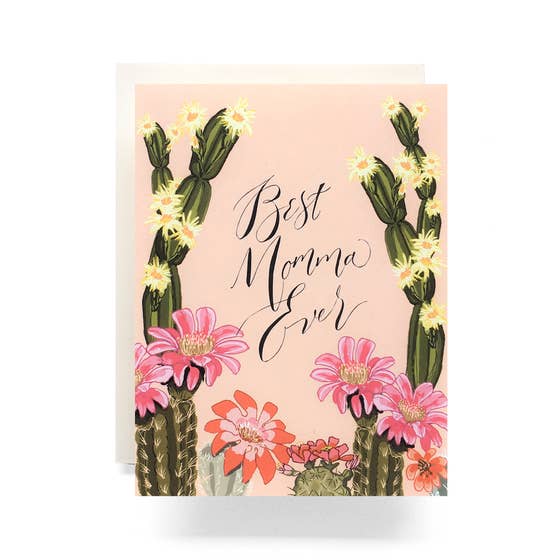 Antiquaria | Cactus Bloom Momma Greeting Card | Les Sol | Minneapolis