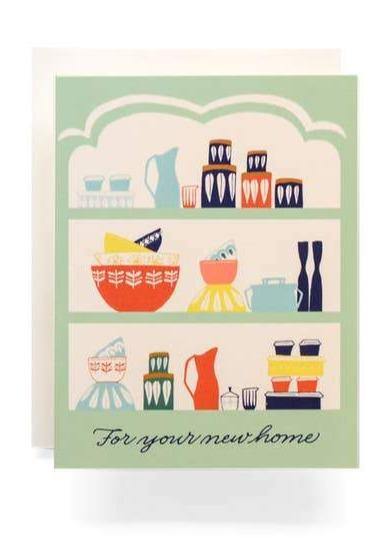 Vintage Dans Housewarming Greeting Card - Les Sól