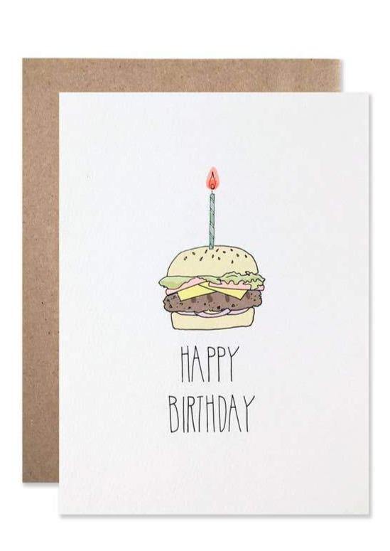 Birthday Burger Card - Les Sól