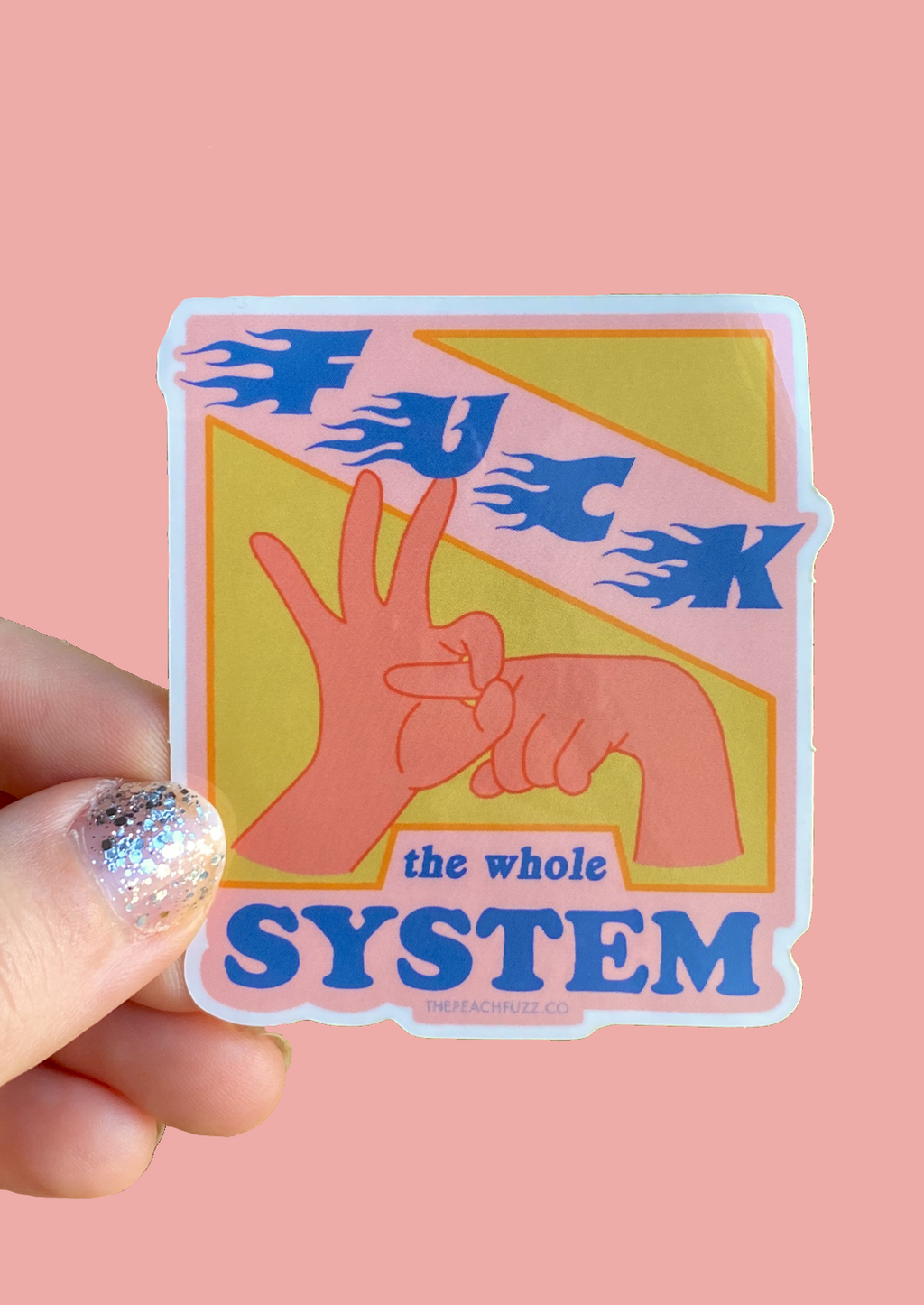 F*ck The Whole System Sticker - Les Sól