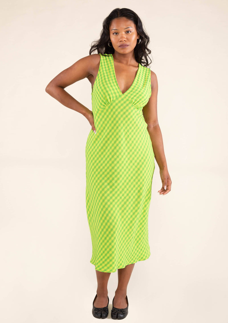 NLT | Florence Dress | Kelly Lime | Plus Size | Les Sol | Minneapolis Boutique