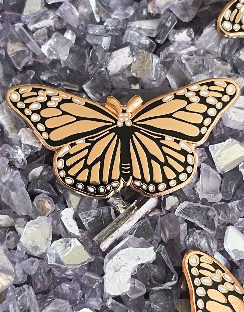 Mother of the Moon | Monarch Butterfly Enamel Pin | Les Sol | Minneapolis