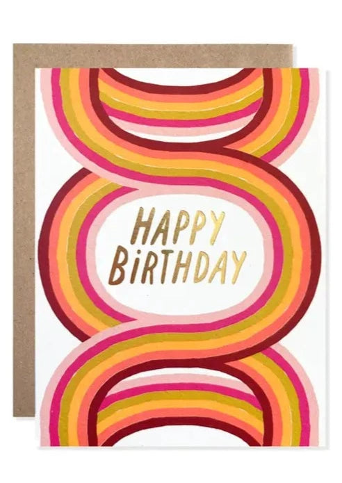 Hartland Brooklyn | Happy Birthday Neon Arches Card | Minneapolis | Les Sol